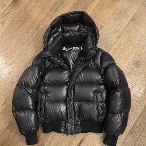 Super Puff from Artizia, black hi gloss winter Jacket